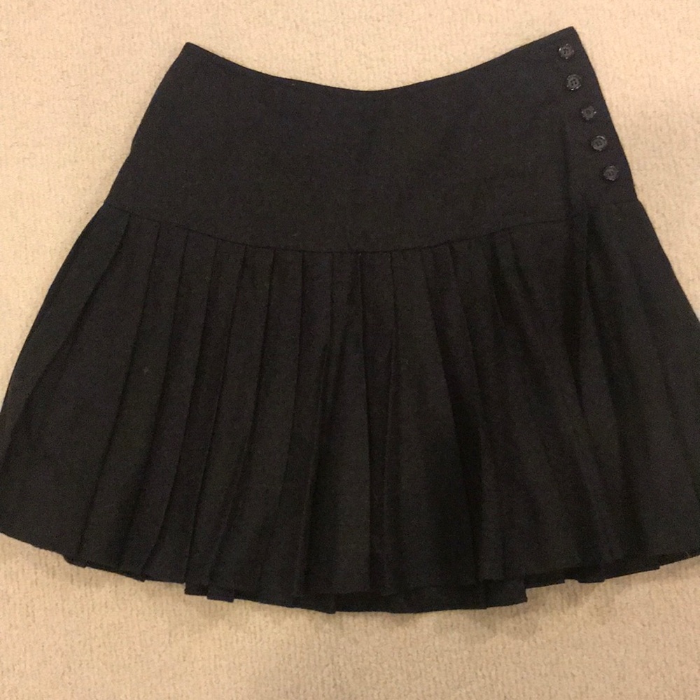 DKNY pleated brown skirt